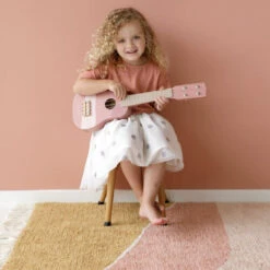 Little Dutch Wooden Guitar - Pink -Little Dutch Shop 0012090 little dutch guitar pink 2 1000 1