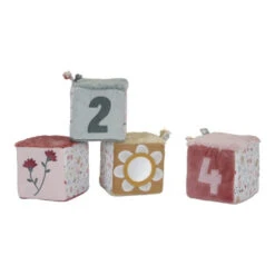 Little Dutch Set Of 4 Soft Cubes - Flowers & Butterflies