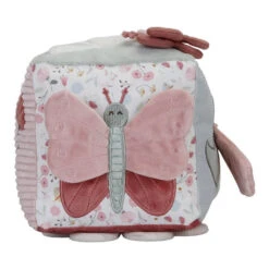 Little Dutch Soft Activity Cube - Butterflies & Flowers -Little Dutch Shop 0016916 little dutch activity cube flowers butterflies flowers butterflies 4 1000