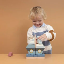 Little Dutch Wooden Stackers Sailboat - Sailors Bay -Little Dutch Shop 0018126 little dutch stacker sailboat sailors bay sailors bay 1 1000