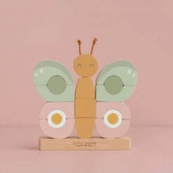 Little Dutch Butterfly Stacking Puzzle -Little Dutch Shop 0019268 little dutch butterfly stacking puzzle flowers butterflies 4 1000
