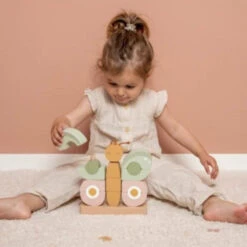 Little Dutch Butterfly Stacking Puzzle -Little Dutch Shop 0019269 little dutch butterfly stacking puzzle flowers butterflies 5 1000