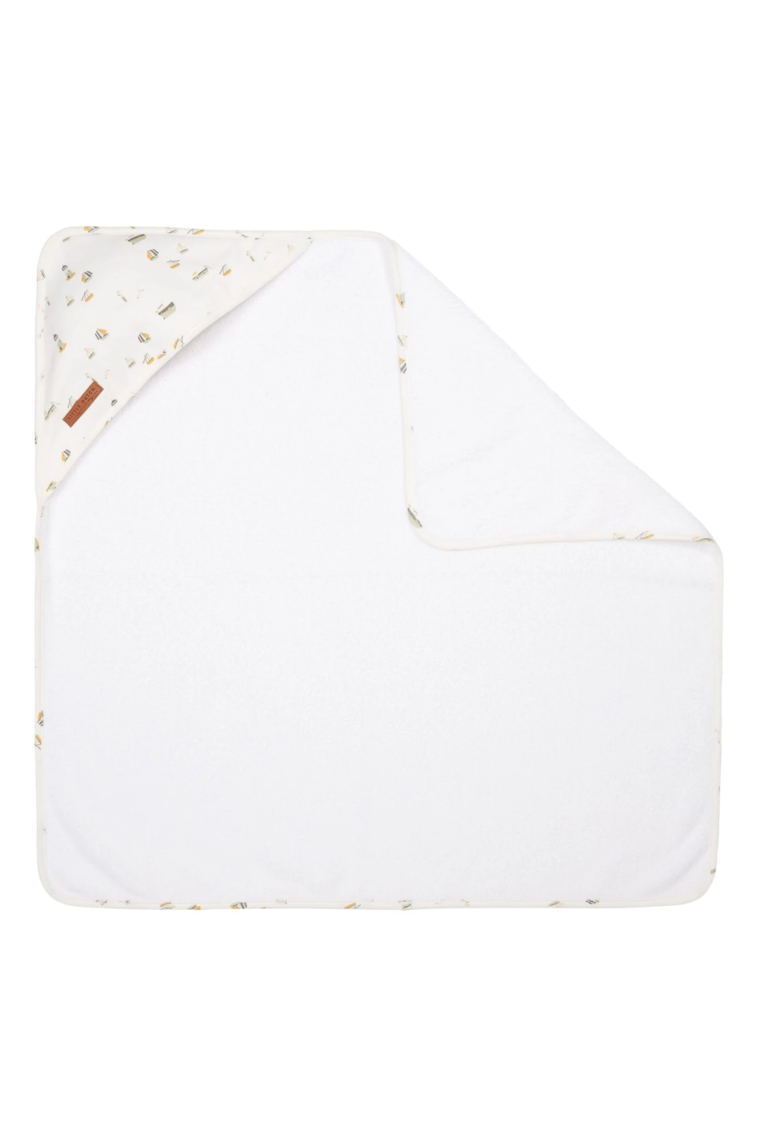 Little Dutch Sailors Bay White Hooded Towel 4 Little Dutch Sailors Bay White Hooded Towel - Image 2