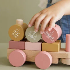 Little Dutch LD Wooden Stacking Train -Little Dutch Shop LD7035 7