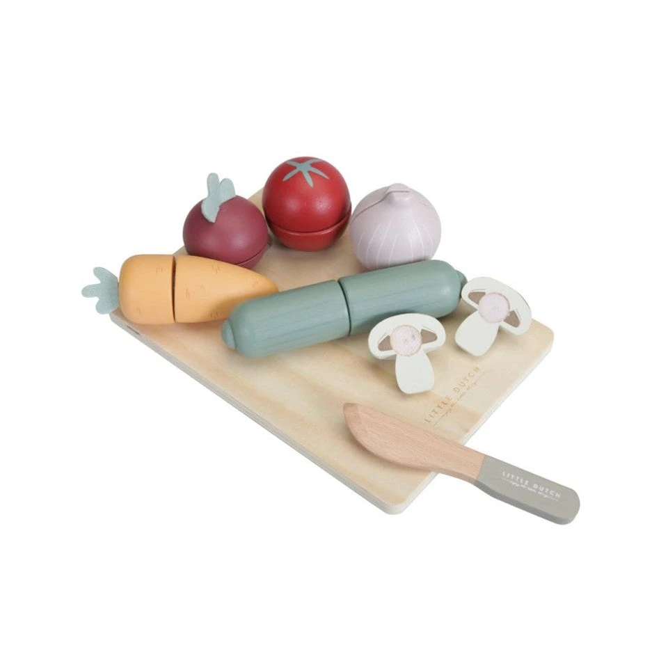 Little Dutch Cutting Vegetables 3 Little Dutch Cutting Vegetables