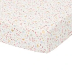 Little Dutch Fitted Sheet For Cotbeds 70 X 140-150cm - Flowers & Butterflies