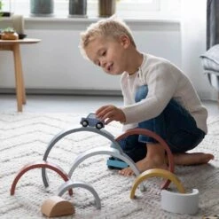 Little Dutch Rainbow Stacker - Pure & Nature -Little Dutch Shop Little Dutch Rainbow Stacker Pure Nature Little Dutch 1598481899