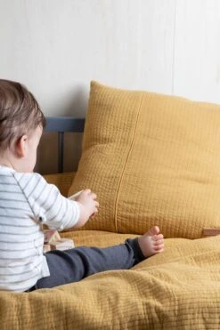 Little Dutch Kids Pure Ochre Cot Duvet Cover