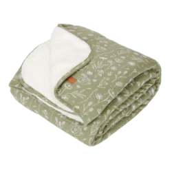 Little Dutch LD Blanket Pure & Soft 110 X 140 -Little Dutch Shop TE11121011 WildFlowers Olive 2