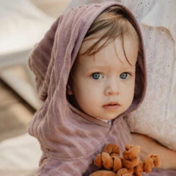 Little Dutch Beach Poncho - Mauve -Little Dutch Shop TE50873020 BeachPoncho Mauve 19