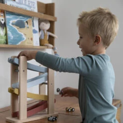 Little Dutch Wooden Car Ramp Rack - Pure & Nature -Little Dutch Shop little dutch ramp race track pure nature 4705